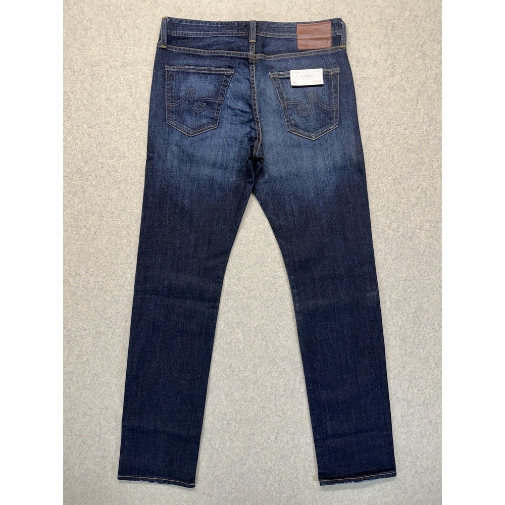 NWT AG Adriano Goldschmied Graduate Straight Leg Jeans 32x34 USA - Picture 6 of 11